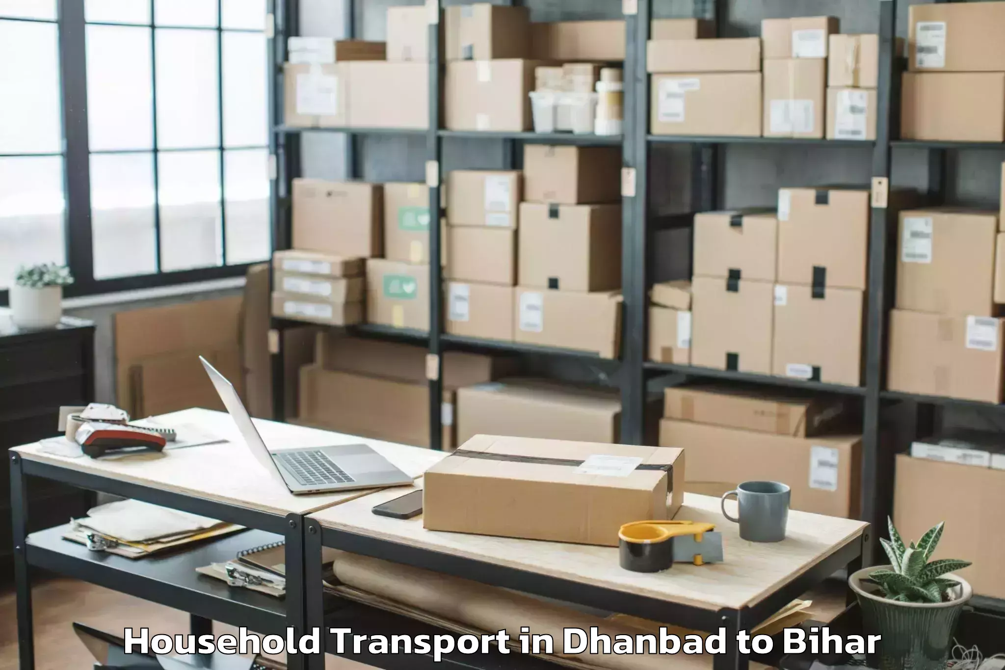 Trusted Dhanbad to Baruni Household Transport